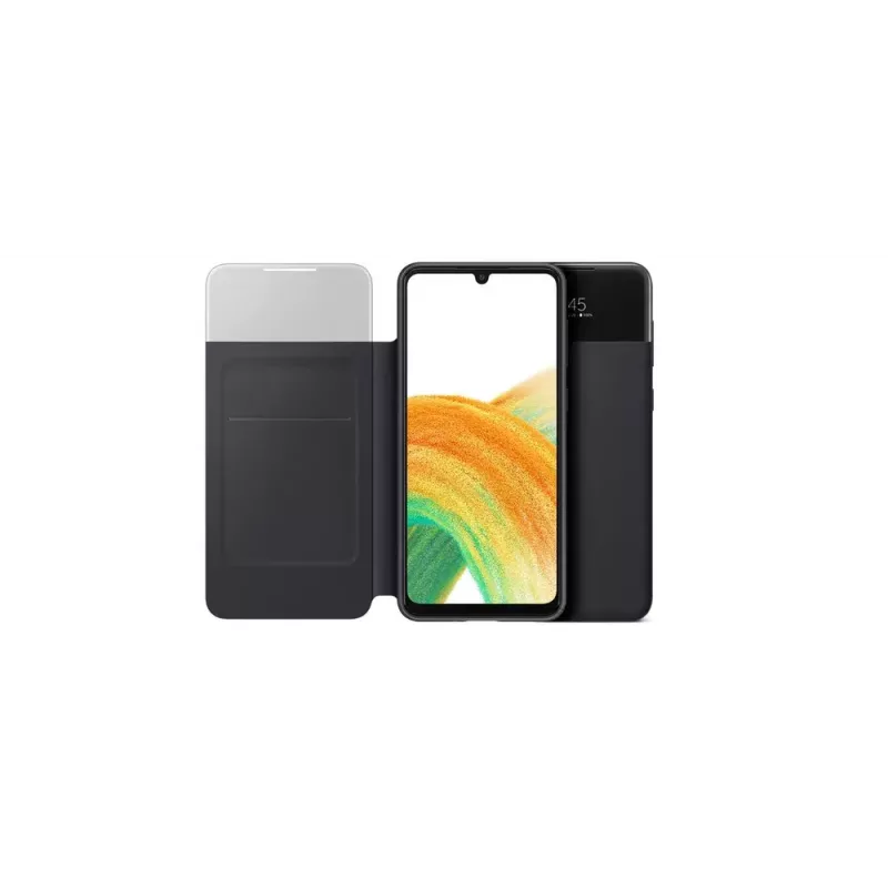 Dėklas piniginė Samsung EF-EA336PBEGEW, skirtas Galaxy A33 5G, suderinamas su 6,4 colio ekranais, juodas, 1 kortelės kišenė