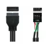 Good Connections 5021-PST4 USB 2.0 laidas - 0,6 m - 480 Mbit/s - Juoda