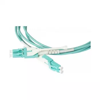 Šviesolaidinis pataikymo laidas LWL Duplex OM3 (50/125) LC/LC, UNIBOOT, LSZH, reversibilus poliškumas, atlaisvinimo liežuvėlis, 10 m, Good Connections® (LW-U810LC3)