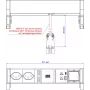 Bachmann DESK 2 prailgintuvas, 2x CH tipo J (T13), USB-A ir USB-C, juodas