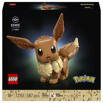 LEGO Pokemon Eevee (72151) – Statoma figūrėlė suaugusiems