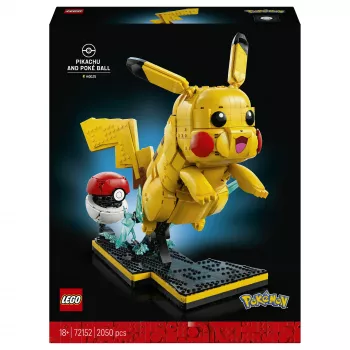 LEGO 72152 Pokémon Pikachu ir Pokeball – Statybinis rinkinys suaugusiems