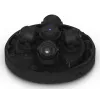 IP stebėjimo kamera UBIQUITI AI Multi Sensor 4 – kupolinė, lubų montavimui, 3840×2160, 360° matymo laukas, laidas, juoda