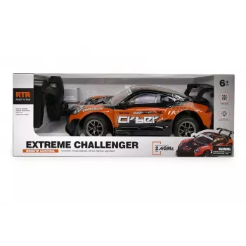 Radijo bangomis valdomas automobilis Artyk Car R/C oranžinis – baterijomis varomas žaislinis automobilis, modelis 176982