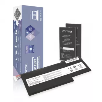 Baterija MITSU BTY-M6K MS-17B4 11,4 V 4300 mAh (49 Wh), skirta MSI nešiojamiesiems kompiuteriams