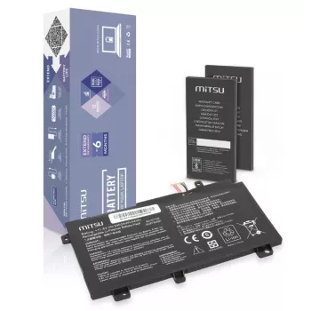Baterija MITSU B31N1726, skirta ASUS FX504, FX505, FX80G, 3900 mAh, 44 Wh, 11,4 V