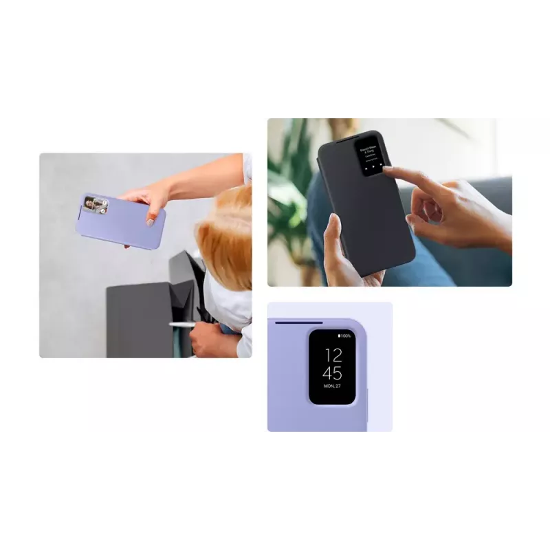 Dėklas Samsung EF-ZA546 Galaxy A54, 6,4 colio (16,3 cm) ekranams, Mėlynių spalva