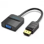 I/O adapteris DP į VGA 0,15 m juodas Vention