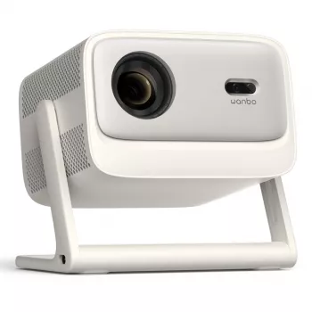 Xiaomi Wanbo Vali 1 Pro projektorius, smėlio spalvos, 900 ANSI liumenų, Google TV, Full HD, 200° gimbalas