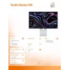 Monitorius Apple Studio Display XDR su Nano-texture stiklu, pasukamu ir aukščio reguliavimo stovu