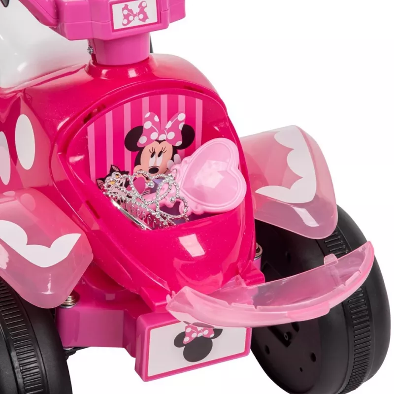 Elektromobilis vaikams HUFFY Minnie Mouse 19073W, baterijomis varomas keturratis
