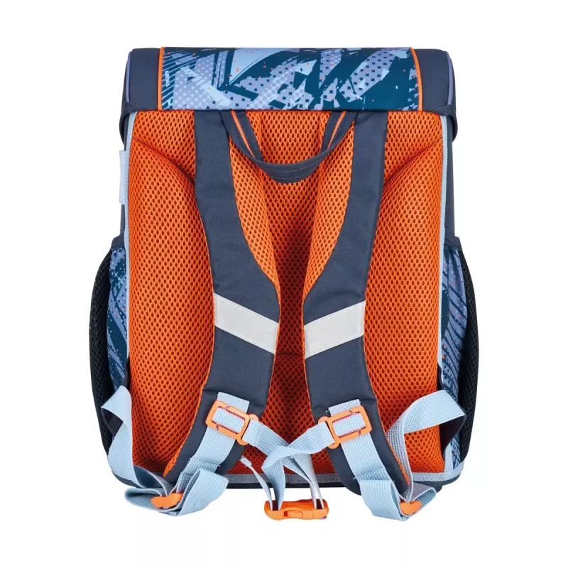 Mokyklinės kuprinės rinkinys HERLITZ Loop Plus TechMech berniukams – poliesteris, su kuprine, sporto krepšiu, penalo dėklu ir penalo maišeliu