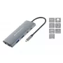 CONCEPTRONIC 10-1 Dock USB-C → HDMI / 2xUSB-C / 3xUSB-A + 20 cm pilka