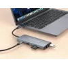 CONCEPTRONIC 10-1 Dock USB-C → HDMI / 2xUSB-C / 3xUSB-A + 20 cm pilka
