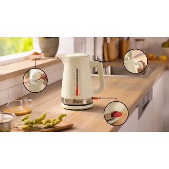Bosch MyMoment elektrinis virdulys 1.7 L 2400 W Cream
