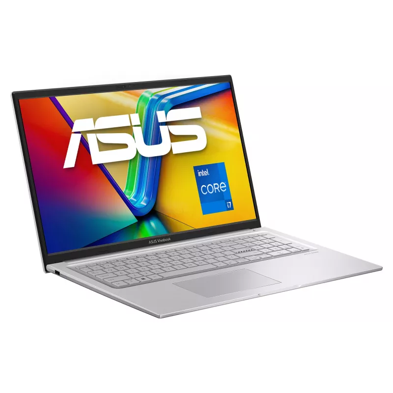 Nešiojamas kompiuteris ASUS Vivobook 17 X1704VA-AU918W, 17,3 colio Full HD, Intel Core 7 150U, 16 GB RAM, 1 TB SSD, Windows 11 Home, sidabrinis