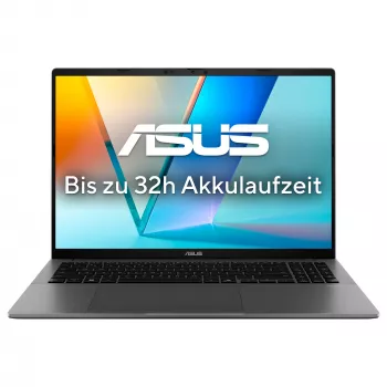 ASUS Vivobook S16 S3607VA-RP142W nešiojamas kompiuteris, 16 colių WUXGA, Intel Core 7 240H, 16GB RAM, 1TB SSD, Windows 11 Home, pilka