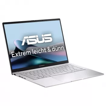 ASUS Zenbook 14 OLED UX3405CA-ST775X nešiojamas kompiuteris, Intel Core Ultra 9 285H, 32GB RAM, 1TB SSD, 14 colių WQXGA+, Windows 11 Pro, sidabrinis