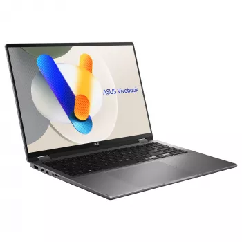 ASUS Vivobook 16 Flip TP3607SA-SI155W 2-in-1 nešiojamas kompiuteris, Intel Core Ultra 7 256V, 16 colių WUXGA liečiamas ekranas, 16 GB RAM, 1 TB SSD, Windows 11 Home, pilka spalva