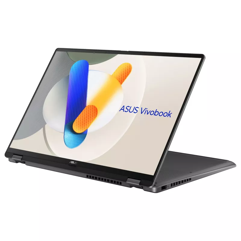 ASUS Vivobook 16 Flip TP3607SA-SI155W 2-in-1 nešiojamas kompiuteris, Intel Core Ultra 7 256V, 16 colių WUXGA liečiamas ekranas, 16 GB RAM, 1 TB SSD, Windows 11 Home, pilka spalva