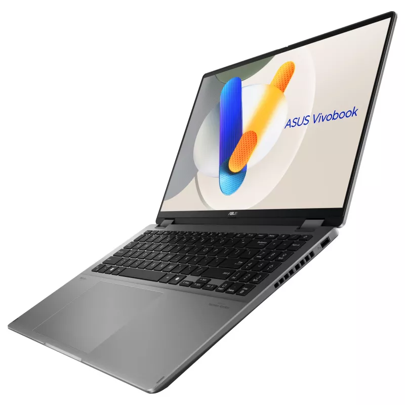 ASUS Vivobook 16 Flip TP3607SA-SI155W 2-in-1 nešiojamas kompiuteris, Intel Core Ultra 7 256V, 16 colių WUXGA liečiamas ekranas, 16 GB RAM, 1 TB SSD, Windows 11 Home, pilka spalva