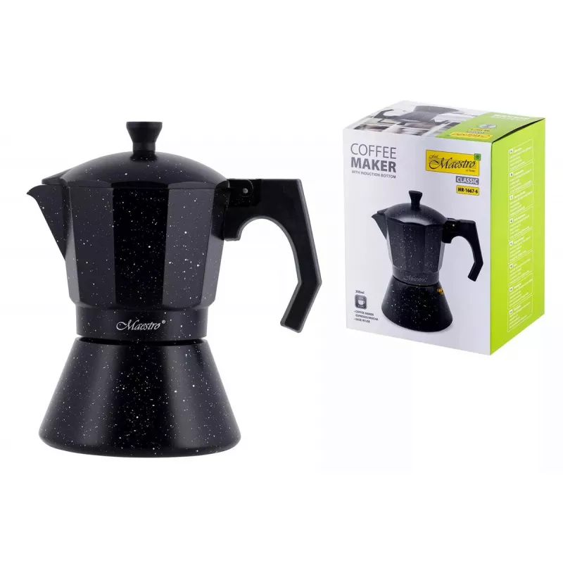 Kavos virimo aparatas Maestro MR-1667-6 – Moka puodas viryklei 6 puodeliams