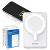 Power bank SAVIO BA-13 10000 mAh su belaidžiu įkrovimu ir 20 W išvestimi, Baltas