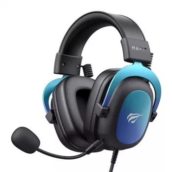 HAVIT H2002U PRO belaidės Bluetooth ausinės su mikrofonu, juodos/mėlynos spalvos