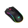 Žaidimų pelė HAVIT MS1001S V2 optinis jutiklis RGB laidas juoda-pilka