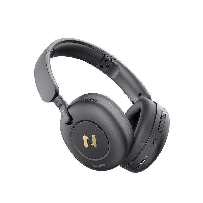 Belaidės ausinės ant galvos HAVIT H655BT PRO, juodos