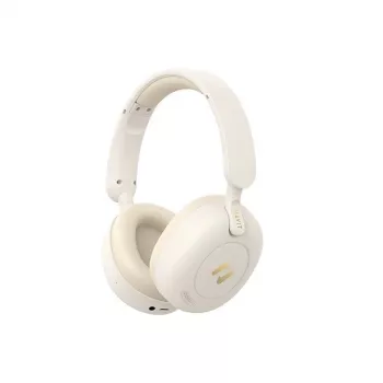 Belaidės ausinės per ausį HAVIT H655BT PRO — smėlio spalvos, Bluetooth garsas