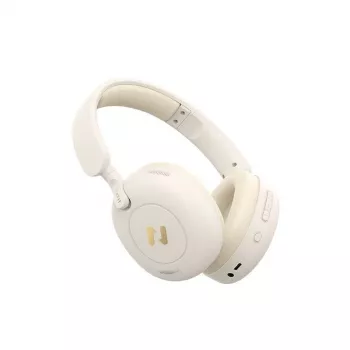 Belaidės ausinės per ausį HAVIT H655BT PRO — smėlio spalvos, Bluetooth garsas