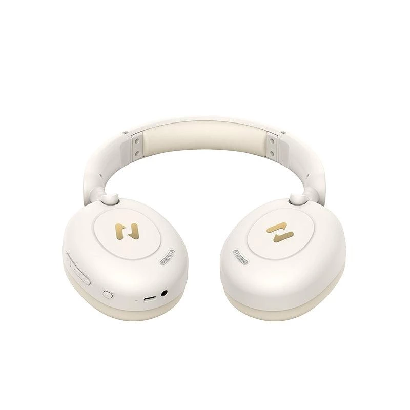 Belaidės ausinės per ausį HAVIT H655BT PRO — smėlio spalvos, Bluetooth garsas