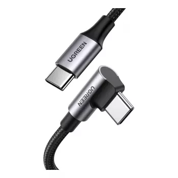 USB-C į USB-C laidas UGREEN 70645 — USB 2.0, 2 m, juoda/pilka