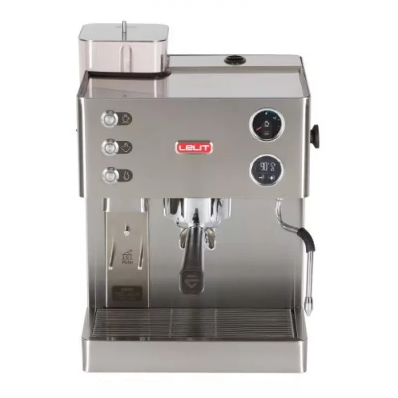 Lelit Kate PL82T, Espreso aparatas, 2,5 l, kavos pupelės, malta kava, įmontuotas malūnėlis, 1200 W, nerūdijantis plienas