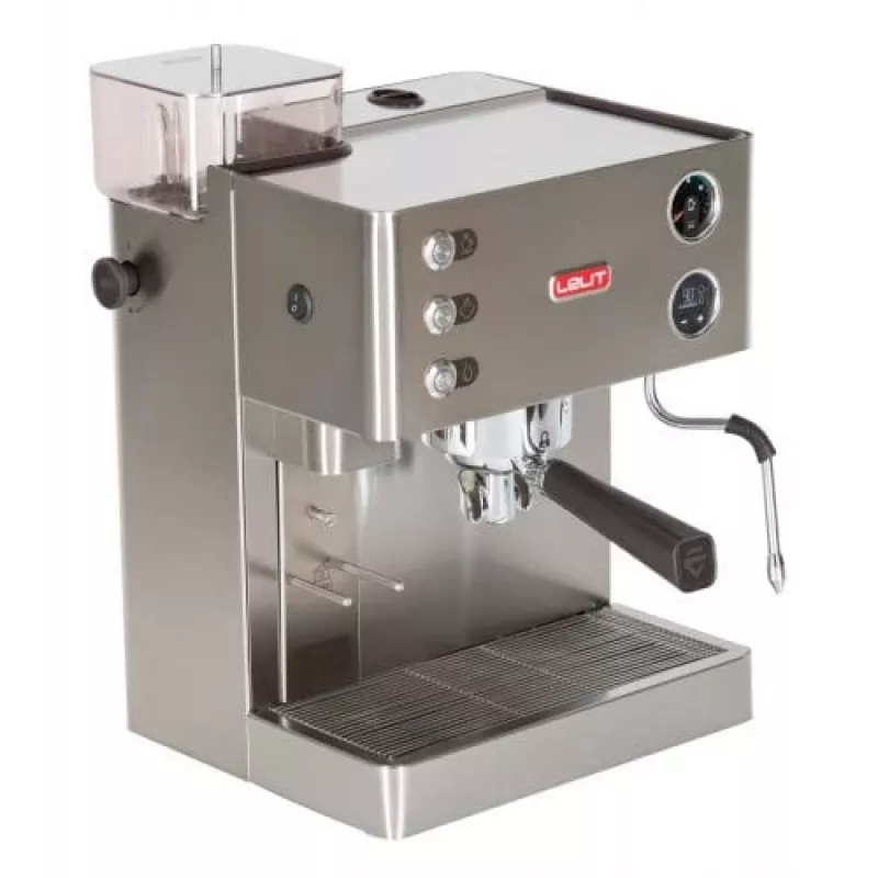 Lelit Kate PL82T, Espreso aparatas, 2,5 l, kavos pupelės, malta kava, įmontuotas malūnėlis, 1200 W, nerūdijantis plienas