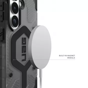 UAG Urban Armor Gear Pathfinder Dėklas su Magnetiniu Moduliu | Samsung Galaxy S26 | pelenų pilkas permatomas / juodas | 214528113140