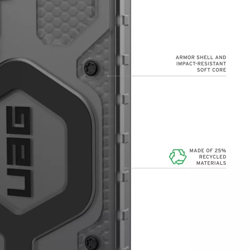 UAG Urban Armor Gear Pathfinder Dėklas su Magnetiniu Moduliu | Samsung Galaxy S26 | pelenų pilkas permatomas / juodas | 214528113140
