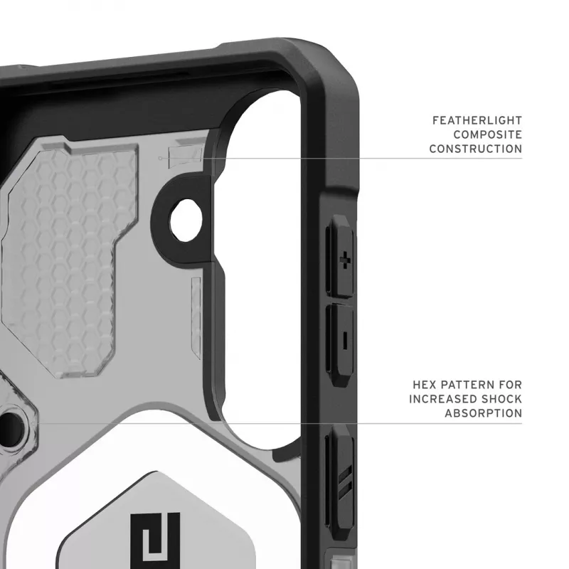 UAG Urban Armor Gear Pathfinder Dėklas su Magnetiniu Moduliu | Samsung Galaxy S26 | pelenų pilkas permatomas / juodas | 214528113140