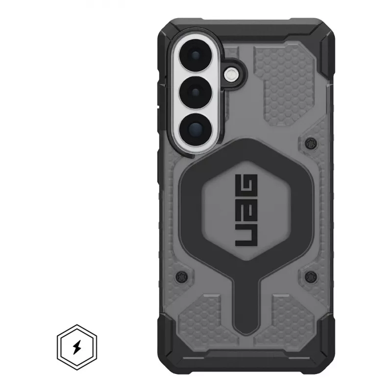 UAG Urban Armor Gear Pathfinder Dėklas su Magnetiniu Moduliu | Samsung Galaxy S26 | pelenų pilkas permatomas / juodas | 214528113140