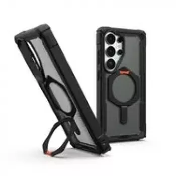 UAG Urban Armor Gear Plasma XTE dėklas su atramėle ir magnetiniu moduliu | Samsung Galaxy S26 Ultra | Juoda/oranžinė