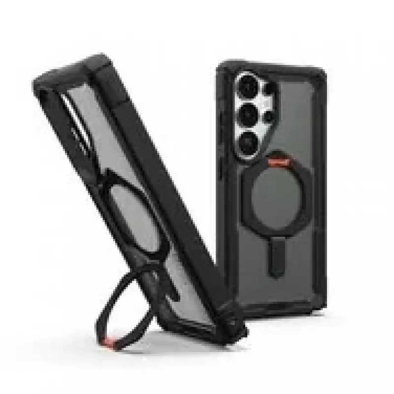 UAG Urban Armor Gear Plasma XTE dėklas su atramėle ir magnetiniu moduliu | Samsung Galaxy S26 Ultra | Juoda/oranžinė