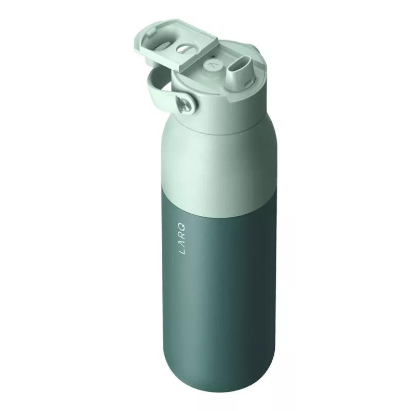 LARQ PureVis 2 savaime išsivalantis nerūdijančio plieno vandens butelis 680 ml, žalias