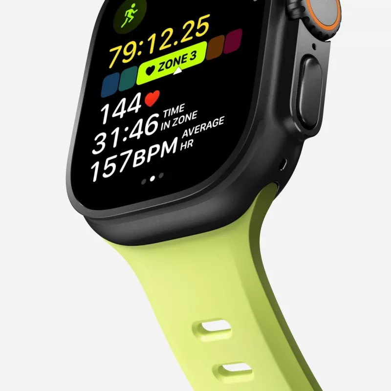 NOMAD Tempo Band – dirželis, skirtas Apple Watch 49 mm, iš FKM (lumen)