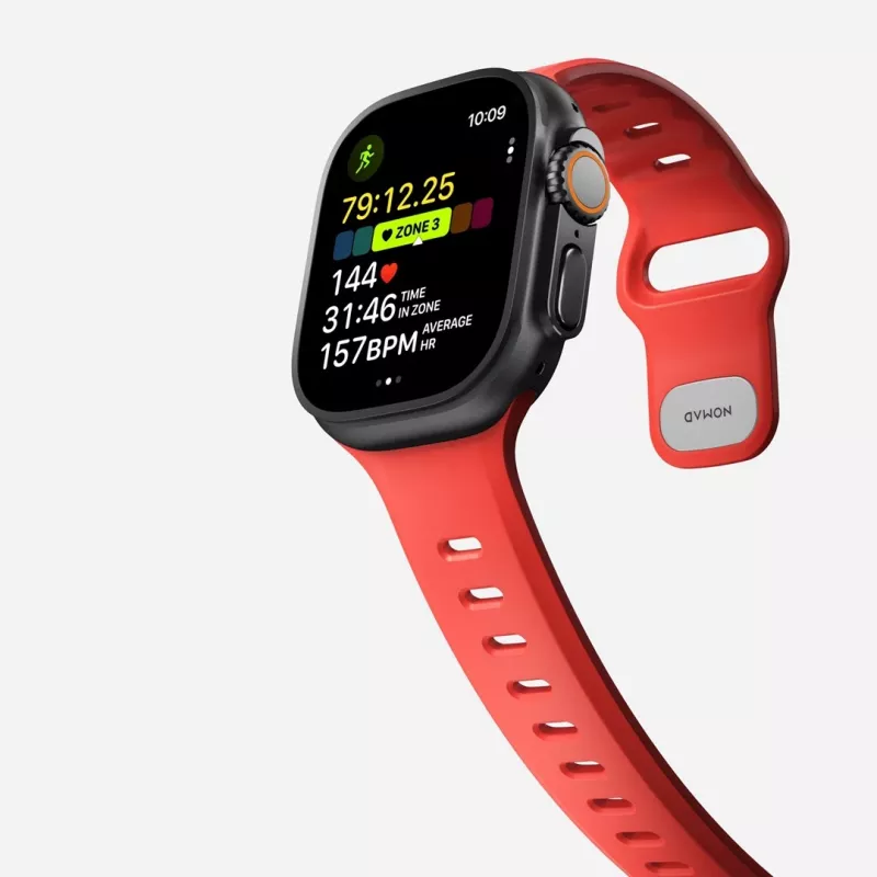 NOMAD Tempo Band – dirželis, skirtas Apple Watch 49 mm, iš FKM (crush)