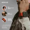 NOMAD Rocky Point Band, skirta Apple Watch 46/49 mm, FKM ir titanas, Magma/Black Hardware