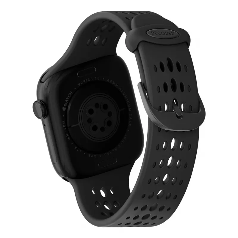 Decoded Silicone Ares O Band – Silikoninis dirželis Apple Watch 40/42 mm (juodas)