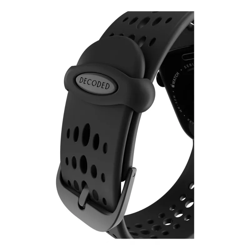Decoded Silicone Ares O Band – Silikoninis dirželis Apple Watch 40/42 mm (juodas)