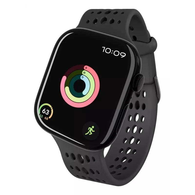 Decoded Silicone Ares O Band – Silikoninis dirželis Apple Watch 40/42 mm (juodas)