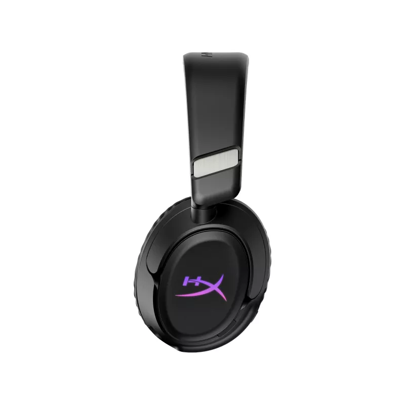Belaidės žaidimų ausinės HyperX Cloud Flight 2 — uždengiančios ausis, juodos